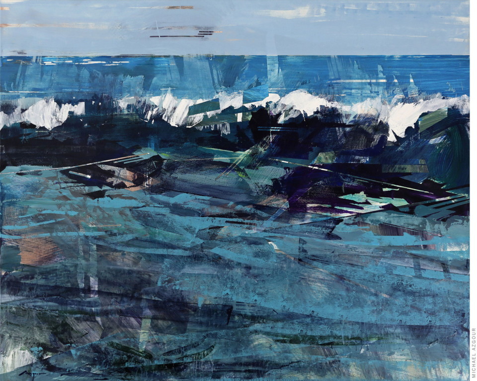 Contemporary abstract figurative, original oil on canvas painting